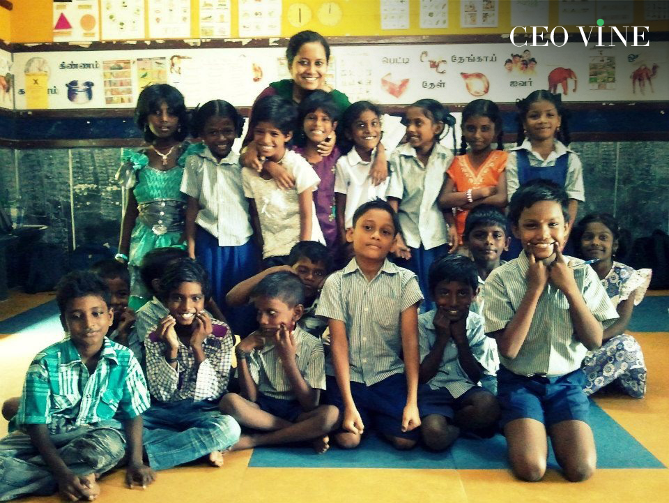 Alpana Mallick in her classroom