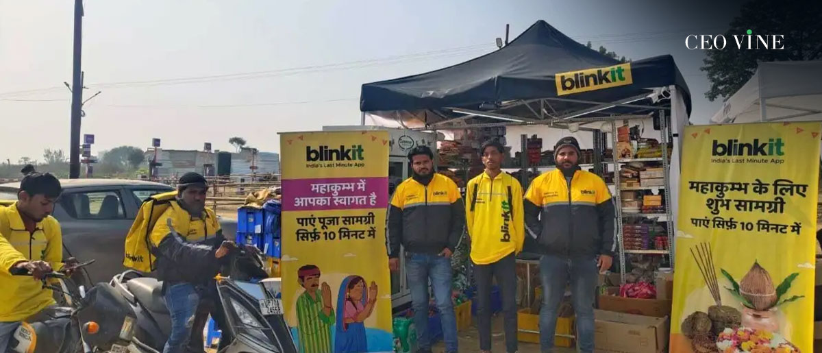 Blinkit Opens Temporary Store at Maha Kumbh Mela