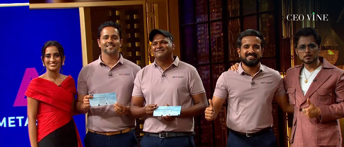 image of Metashot founders - Secures Rs 1.6 Crore Deal on Shark Tank India